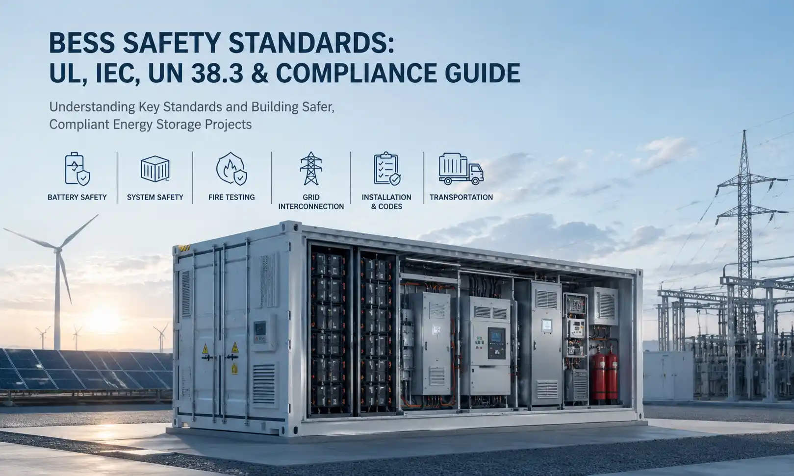 Стандарти безпеки BESS: UL, IEC, UN 38.3